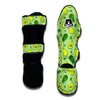 Green Avocado Pattern Muay Thai Shin Guards-grizzshop