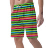 Green Baja Serape Men's Shorts-grizzshop