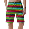 Green Baja Serape Men's Shorts-grizzshop