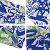 Green Blue Urban Graffiti Text Print Pattern Men's Running Shorts-grizzshop