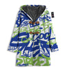 Green Blue Urban Graffiti Text Print Pattern Men's Windbreaker Jacket-grizzshop