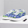 Green Blue Urban Graffiti Text Print Pattern Platform Shoes-grizzshop