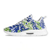 Green Blue Urban Graffiti Text Print Pattern Tennis Shoes-grizzshop