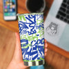 Green Blue Urban Graffiti Text Print Pattern Tumbler-grizzshop