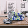 Green Blue Urban Graffiti Text Print Pattern Tumbler-grizzshop