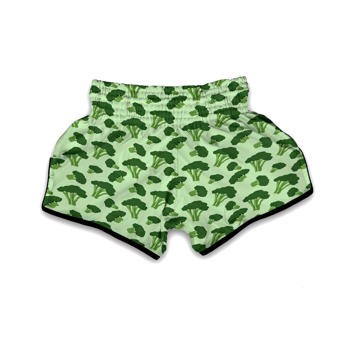 Green Broccoli Muay Thai Boxing Shorts-grizzshop