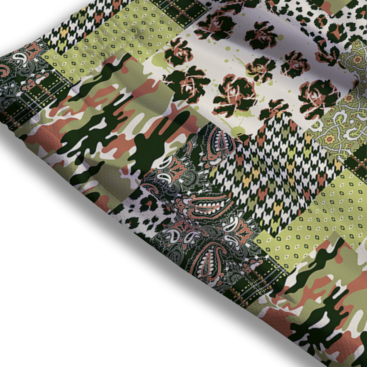 Hot Air Balloon Floral Print Pattern Mesh Shorts