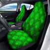 Green Casino Print Pattern Car Seat Covers-grizzshop