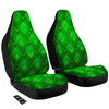 Green Casino Print Pattern Car Seat Covers-grizzshop