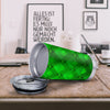 Green Casino Print Pattern Tumbler-grizzshop