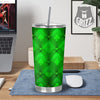 Green Casino Print Pattern Tumbler-grizzshop