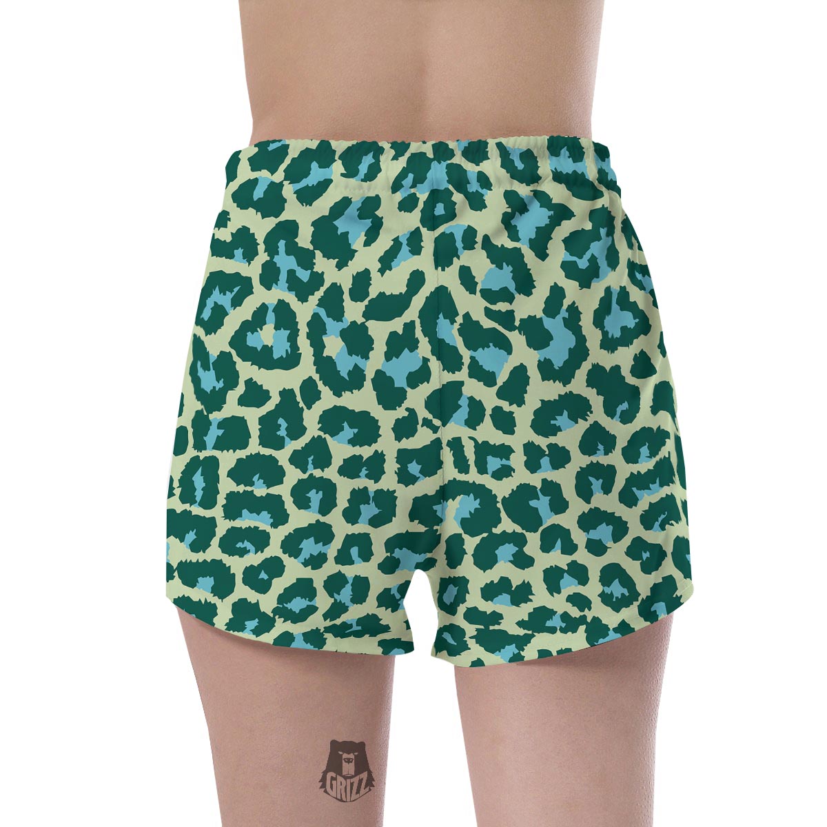 Green Cheetah Women's Shorts-grizzshop