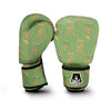 Green Chinoiserie Print Pattern Boxing Gloves-grizzshop