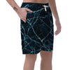 Green Cracked Marble Men's Shorts-grizzshop