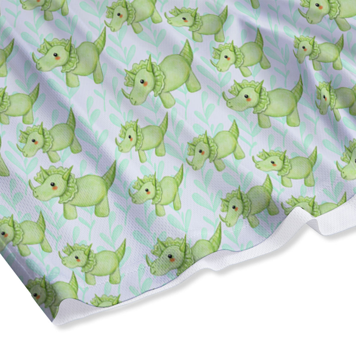 Green Dinosaur Little Print Pattern Mesh Shorts