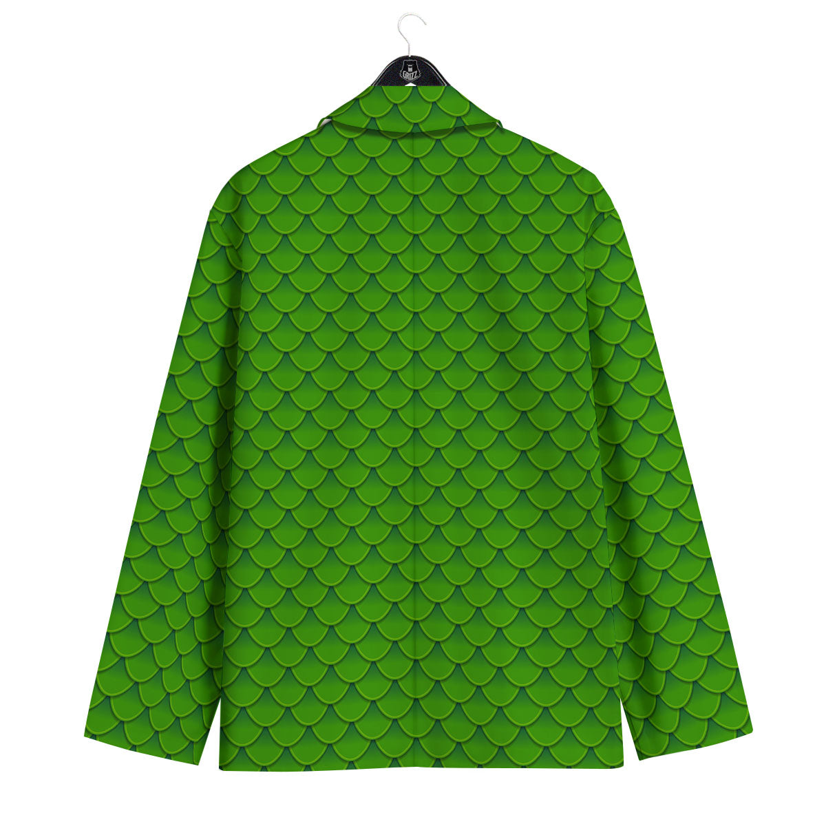 Green Dragon Scales Print Pattern Men's Sport Coat-grizzshop
