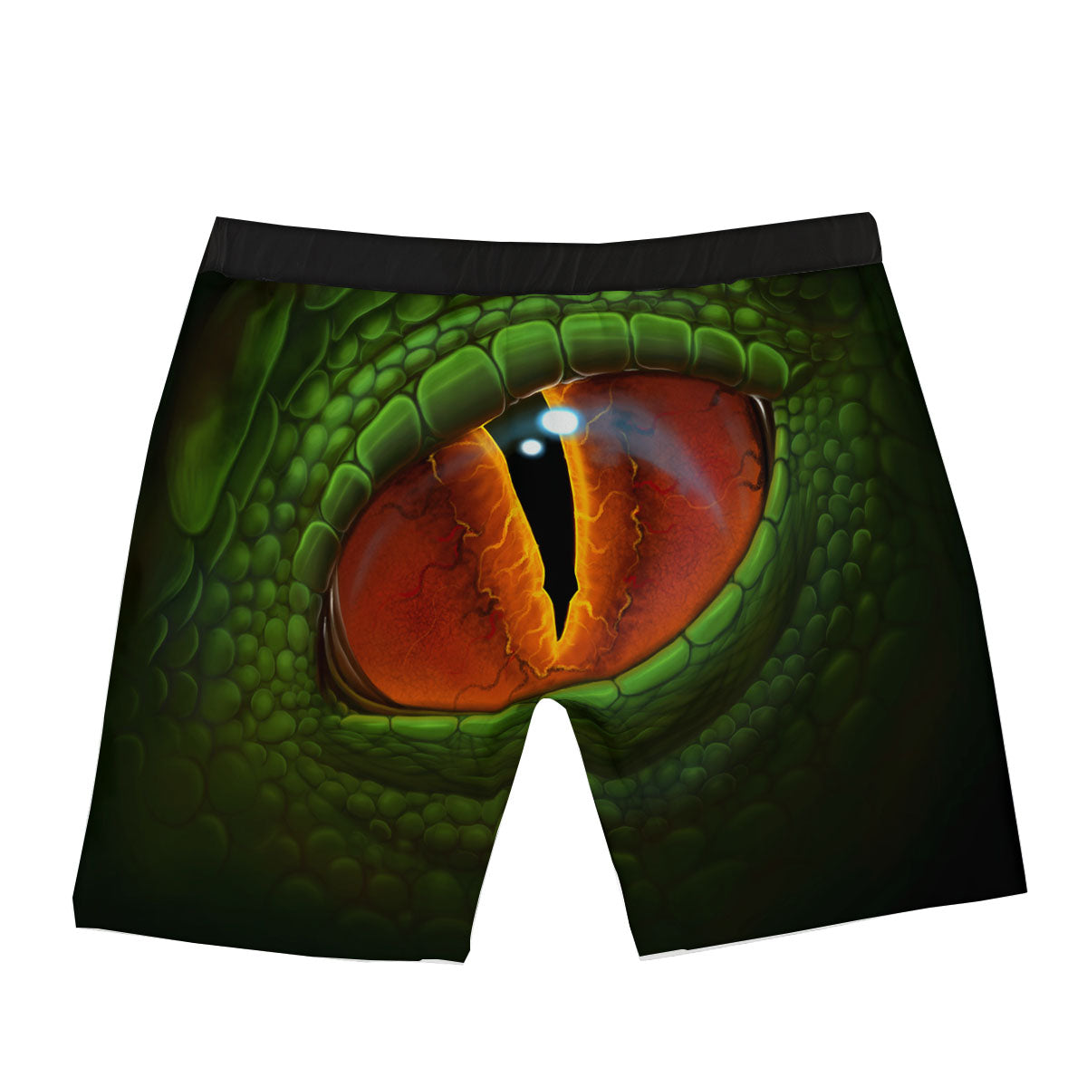 Green Dragon's Eye Print Boxer Briefs-grizzshop