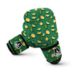 Green Durian Print Pattern Boxing Gloves-grizzshop