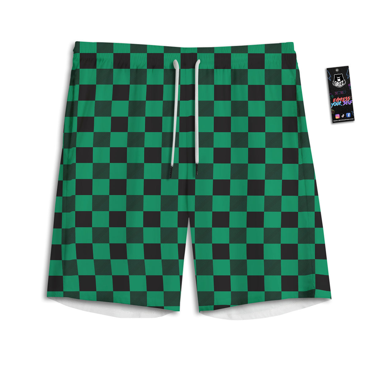 Ice Skates Hockey Print Men's Athletic Shorts