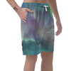 Green Galaxy Space Men's Shorts-grizzshop