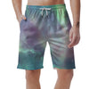 Green Galaxy Space Men's Shorts-grizzshop