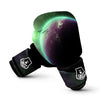 Green Galaxy Space Moon Earth Print Boxing Gloves-grizzshop