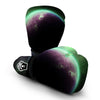 Green Galaxy Space Moon Earth Print Boxing Gloves-grizzshop