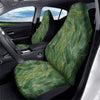 Green Golden Cracked Marble Print Car Seat Covers-grizzshop