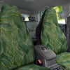 Green Golden Cracked Marble Print Car Seat Covers-grizzshop