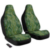 Green Golden Cracked Marble Print Car Seat Covers-grizzshop