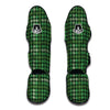 Green Houndstooth Muay Thai Shin Guards-grizzshop