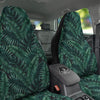 Green Leaf Tropical Print Pattern Car Seat Covers-grizzshop