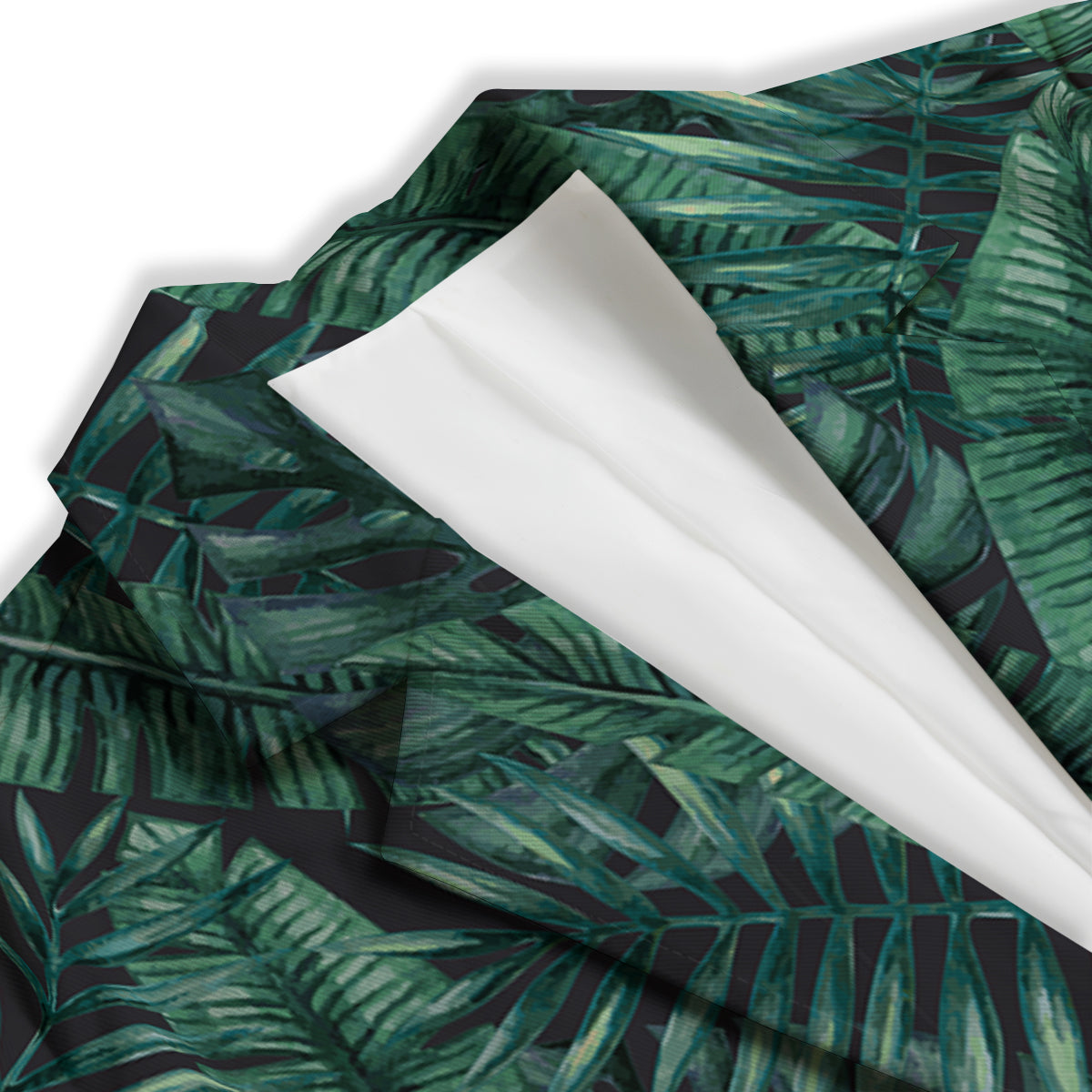 Green Leaf Tropical Print Pattern Women's Blazer-grizzshop