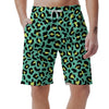 Green Leopard Men's Shorts-grizzshop