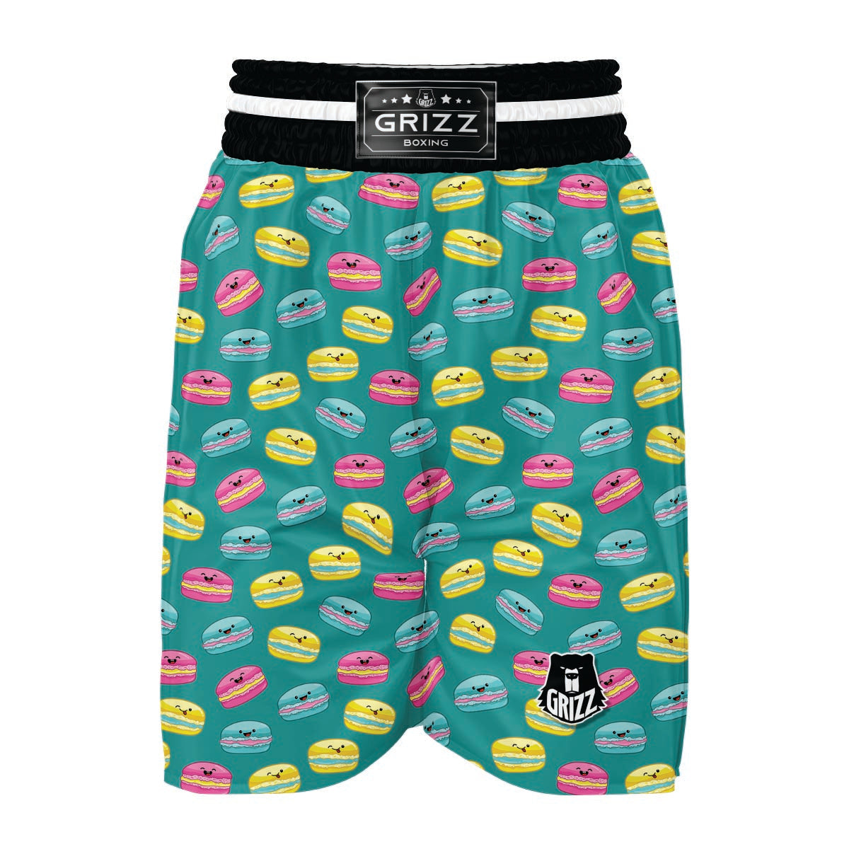 Green Macaron Boxing Shorts-grizzshop