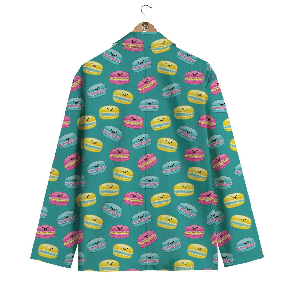 Green Macaron Men's Blazer-grizzshop