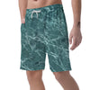 Green Malachite Marble Men's Shorts-grizzshop