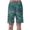 Green Malachite Marble Men's Shorts-grizzshop