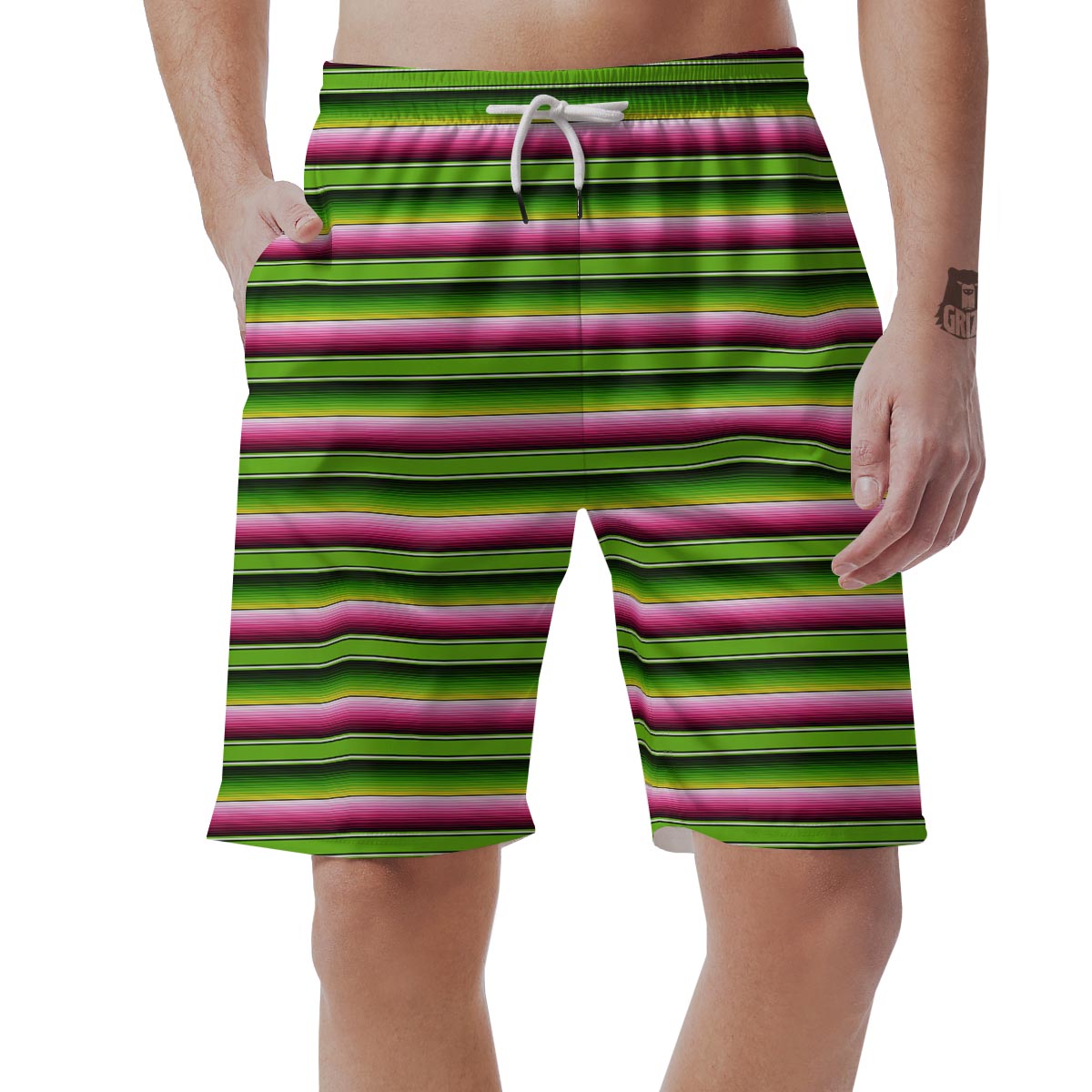 Green Mexican Baja Men's Shorts-grizzshop