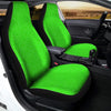 Green Neon Glitter Artwork Print Car Seat Covers-grizzshop