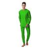 Green Neon Glitter Artwork Print Men's Pajamas-grizzshop