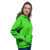 Green Neon Glitter Artwork Print Women's Hoodie-grizzshop