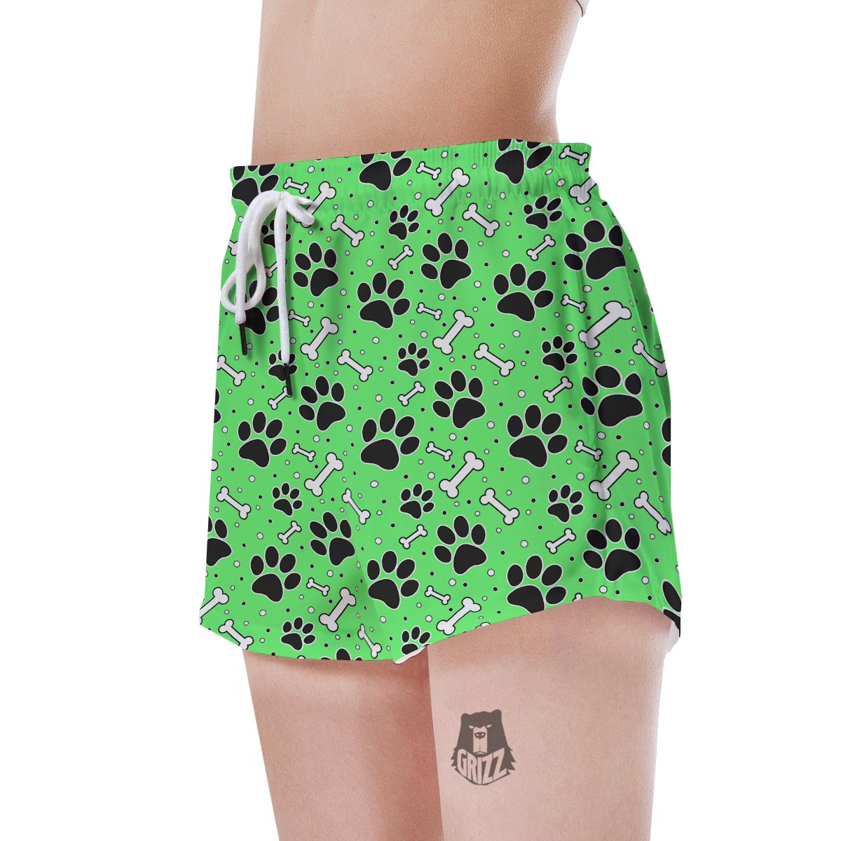 Green Paw Women's Shorts-grizzshop