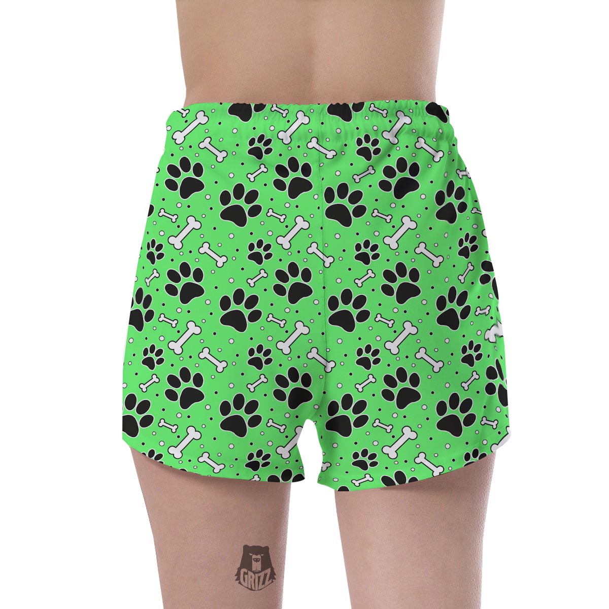 Green Paw Women's Shorts-grizzshop