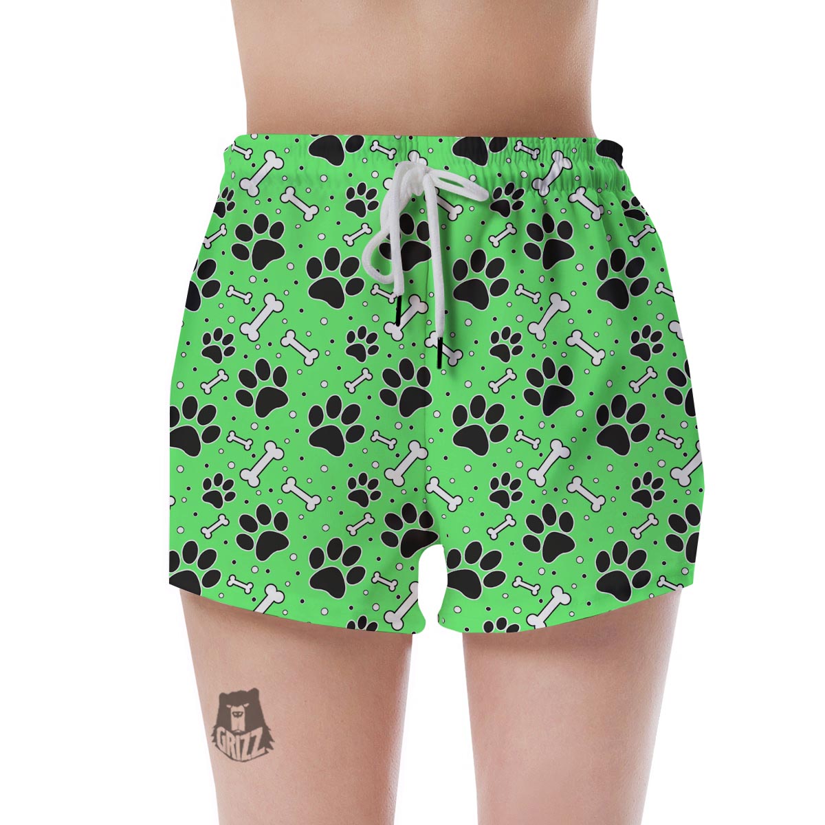 Green Paw Women's Shorts-grizzshop