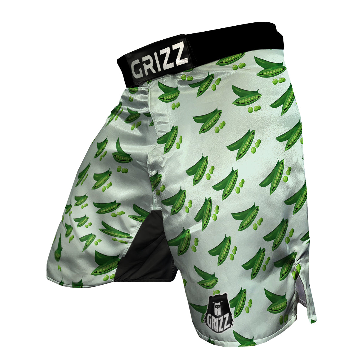 Green Peas Print Pattern MMA Shorts-grizzshop