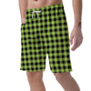 Green Plaid Men's Shorts-grizzshop