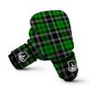 Green Plaid Tartn Print Boxing Gloves-grizzshop