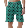 Green Polka Dot Men's Shorts-grizzshop