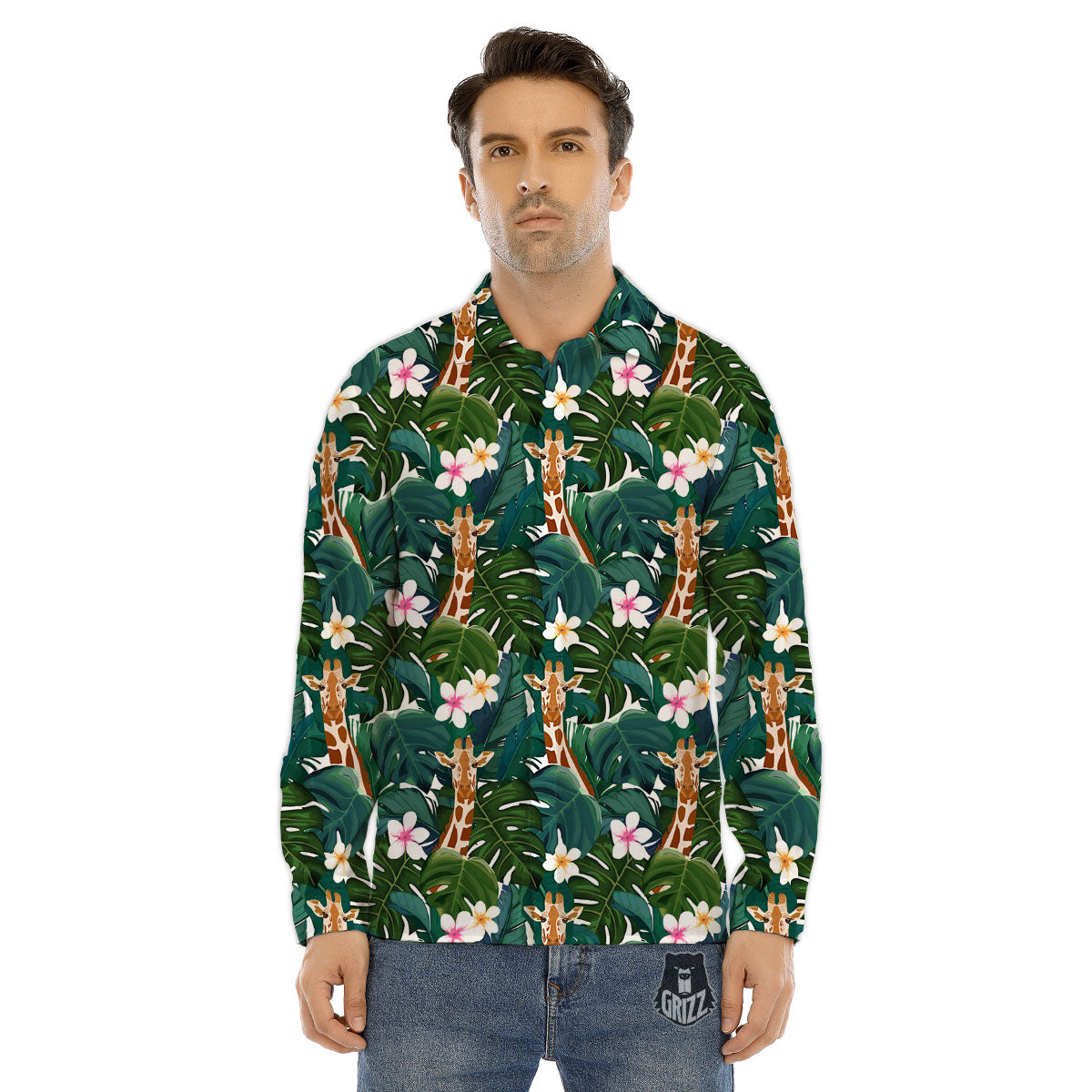 Green Red And Yellow Line Stewart Print Pattern Men's Dress Shirts-grizzshop
